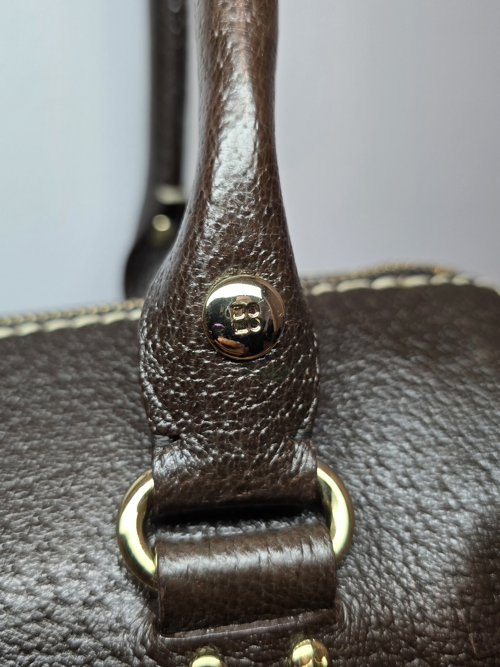 kate spade Vintage Brown Pebbled Leather Satchel with Gold Hardware - Picture 7 of 16